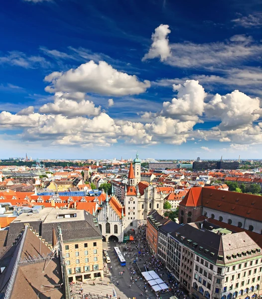 Flygfoto över München city cente — Stockfoto