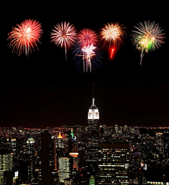 The New York City skyline — Stock Photo, Image