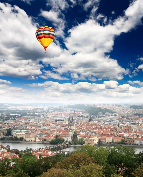 Aerial view of Prague City — Stock Photo, Image