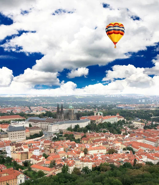 Veduta aerea del Castello di Praga — Foto Stock