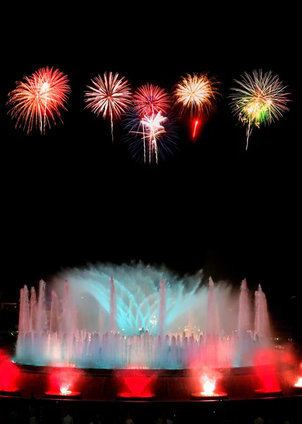 Fuente de Montjuic — Foto de Stock