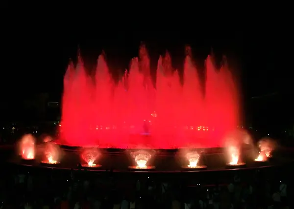 Montjuic fountain — Stock Photo, Image