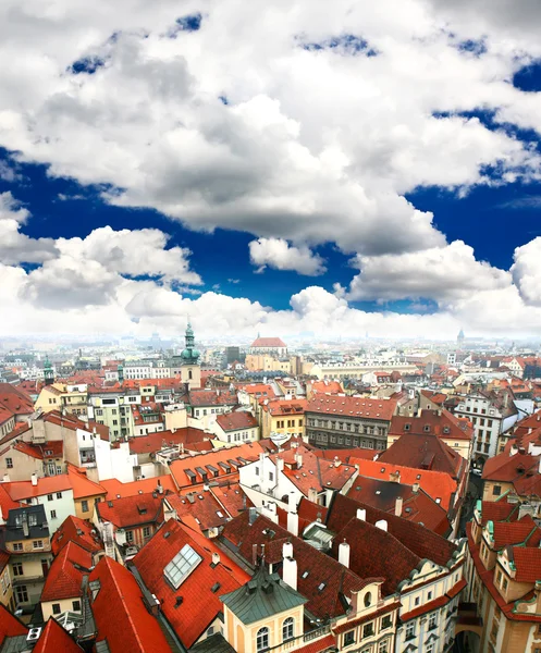 Vista aerea della Piazza della Città Vecchia di Praga — Foto Stock