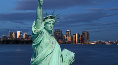 özgürlük ve new york city heykeli