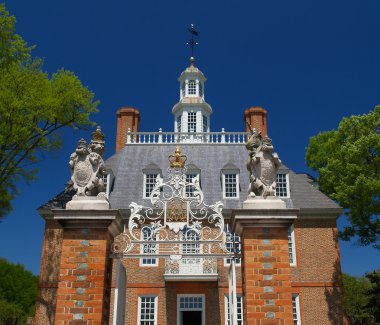 The Governor's Mansion in Williamsburg clipart