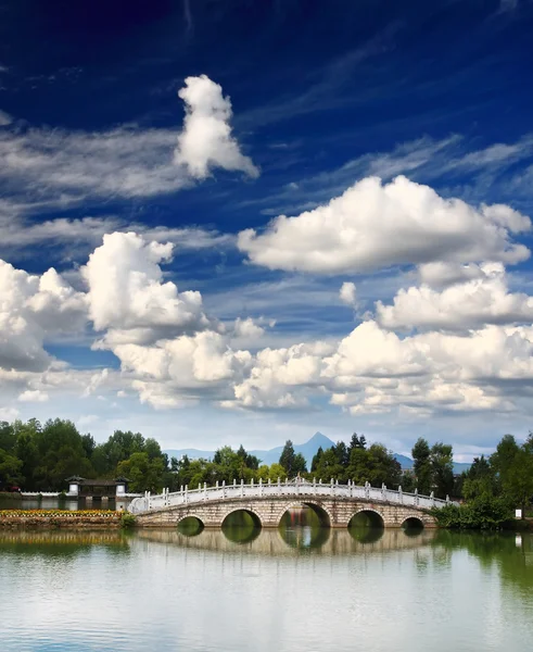 Um parque paisagístico em Lijiang China — Fotografia de Stock