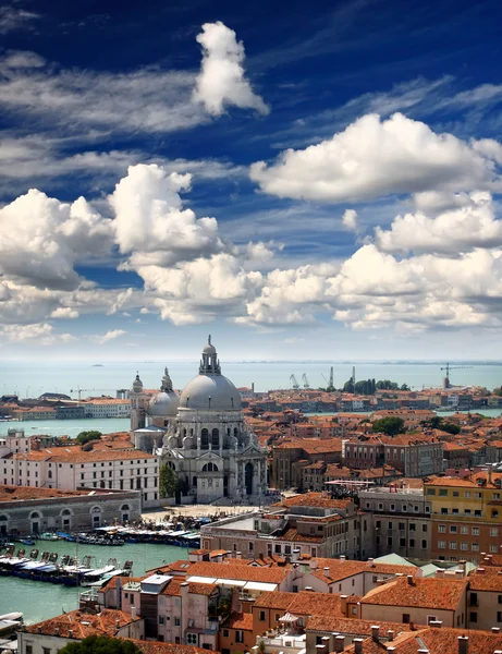 Flygfoto över Venedig stad — Stockfoto