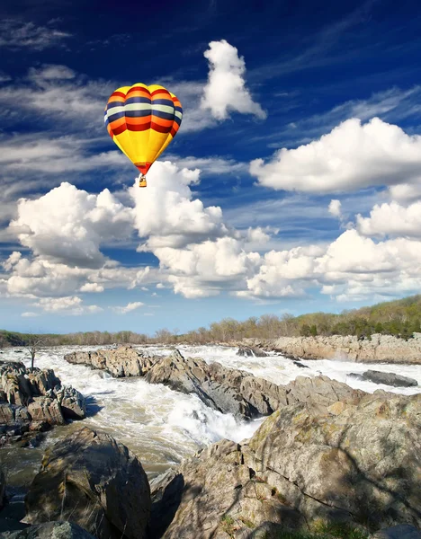 Potomac river - great falls národní park — Stock fotografie