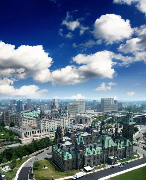 A vista aérea da cidade de Ottawa — Fotografia de Stock