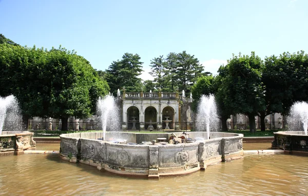 A fountain show in a botanical garden — Stock Photo, Image