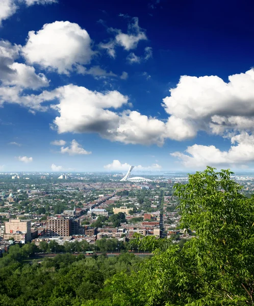 Vista aérea de la ciudad de Montreal — Foto de Stock