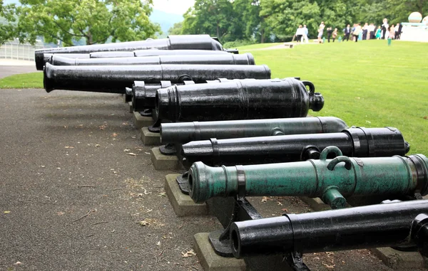 Il canone usato nella guerra inglese — Foto Stock