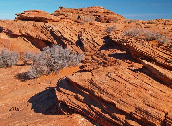 En klippformation i glen canyon — Stockfoto