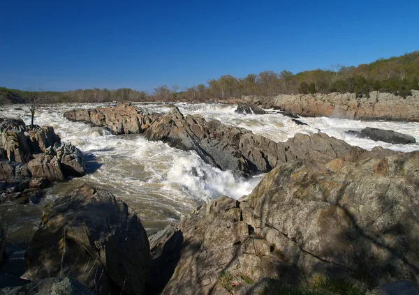 Río Potomac - Parque Nacional Great Falls — Foto de Stock