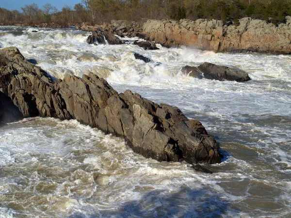 Potomac river - great falls nationaal park — Stockfoto