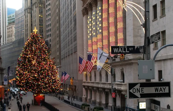 Wall Street en el bajo Manhattan —  Fotos de Stock