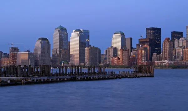 Skyline del Bajo Manhattan — Foto de Stock