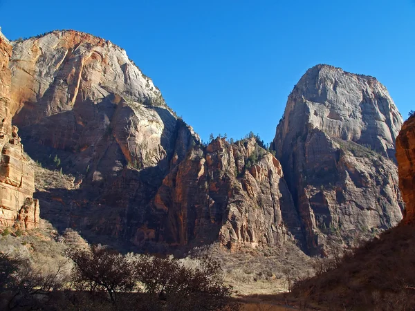 Montañas en el parque nacional de Zion —  Fotos de Stock