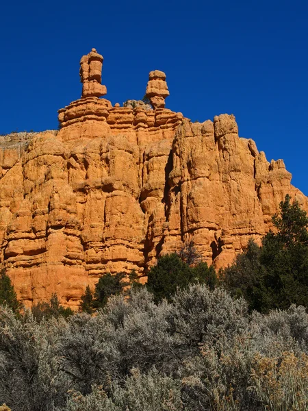 Sandstone formations in Red Canyon — Stock Photo, Image
