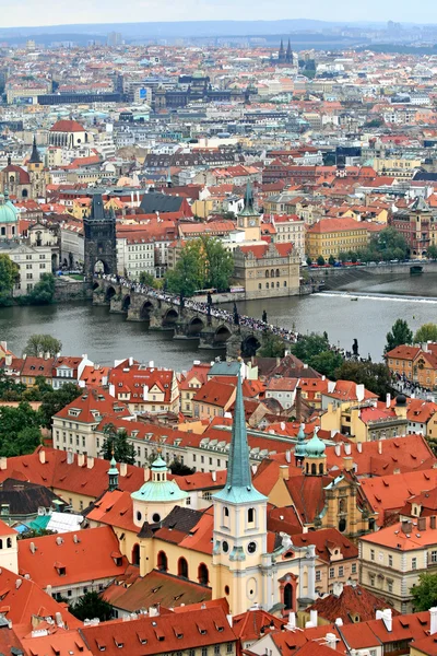 Η εναέρια άποψη της Πράγας — Φωτογραφία Αρχείου