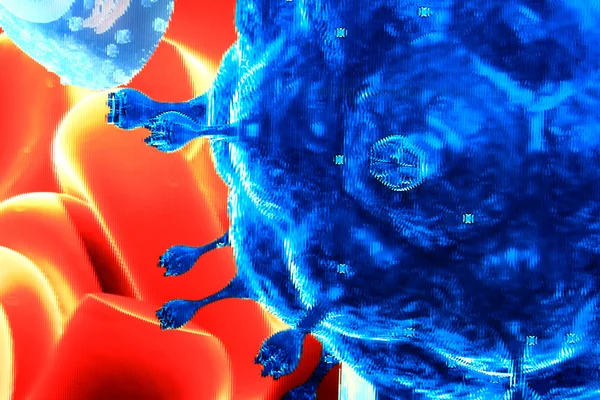 Close-up de glóbulos vermelhos — Fotografia de Stock
