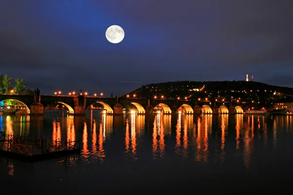 Flygfoto över Prag — Stockfoto