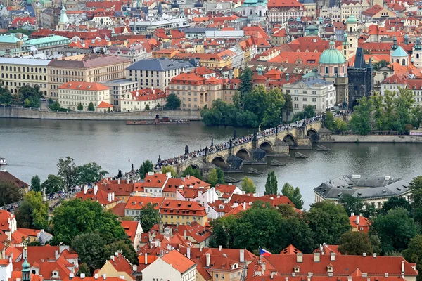 Die Luftaufnahme von Prag — Stockfoto