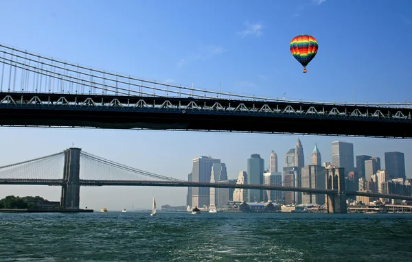 The New York City skyline — Stock Photo, Image