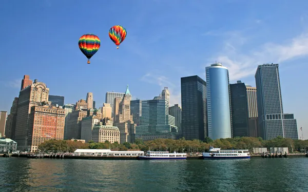 The New York City skyline — Stock Photo, Image