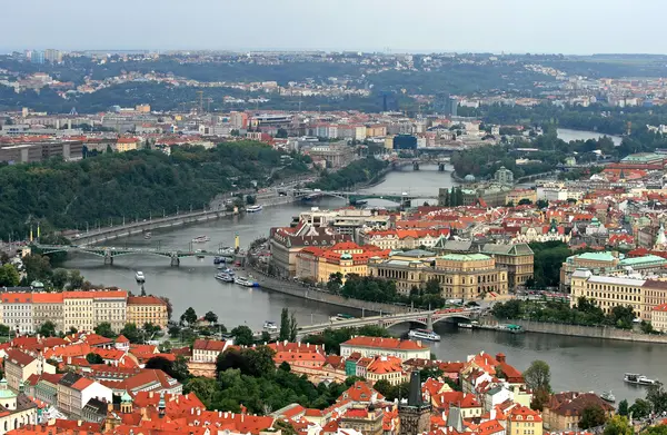 布拉格的空中景观 — 图库照片