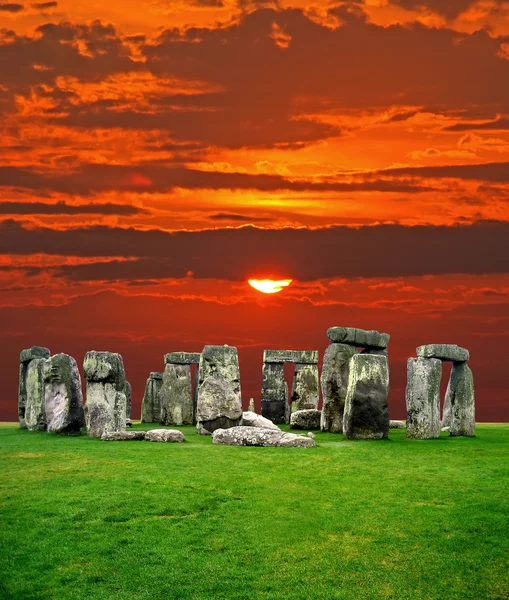 O Stonehenge no Reino Unido — Fotografia de Stock