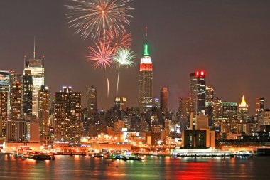 Orta şehir manhattan skyline