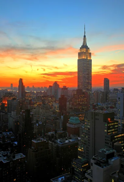 New York şehrinin silüeti
