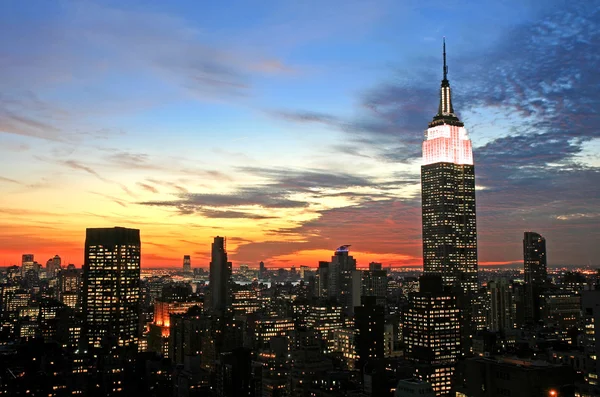 Skyline del centro di New York — Foto Stock