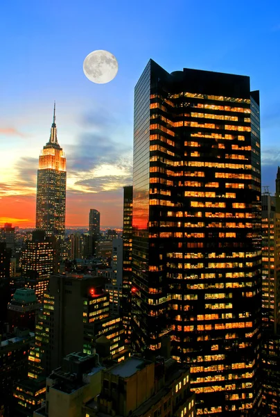 De skyline van New York City — Stockfoto