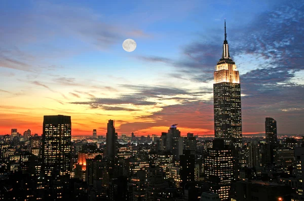 Ciudad de Nueva York skyline centro — Foto de Stock