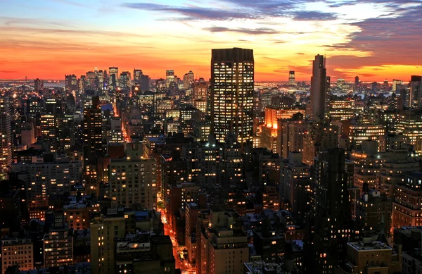 Ciudad de Nueva York skyline centro —  Fotos de Stock
