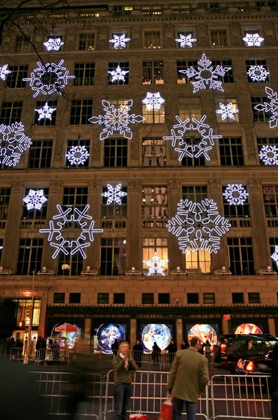 The Christmas decorations in The Rockefeller Center — Stock Photo, Image