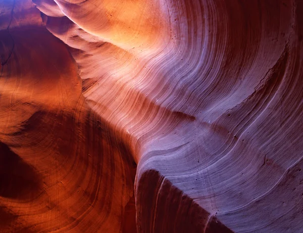 O Canhão de Fenda de Antelope superior perto da página — Fotografia de Stock