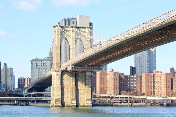 The Brooklyn bridge in New York City — Stock Photo, Image