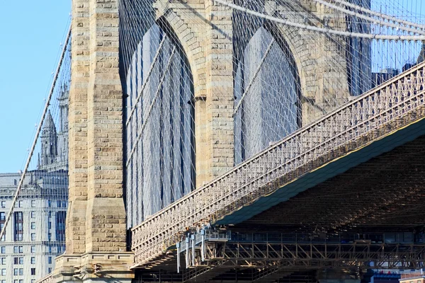 El puente de Brooklyn en Nueva York —  Fotos de Stock