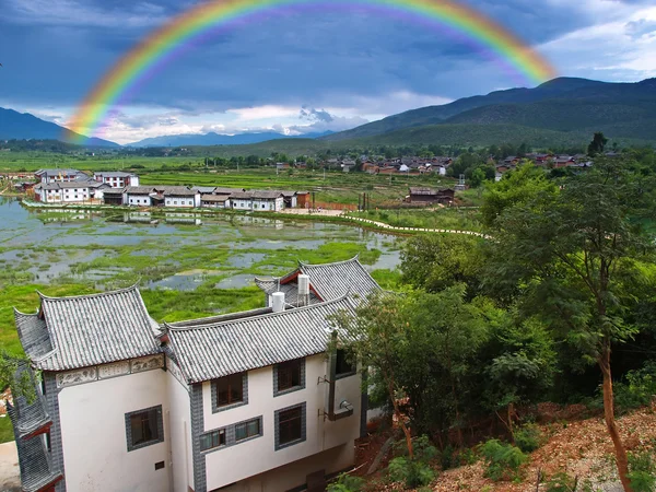 Paisaje paisaje cerca de la ciudad de Lijiang —  Fotos de Stock