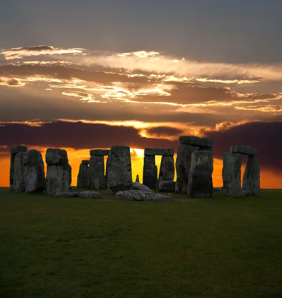 O famoso Stonehenge na Inglaterra — Fotografia de Stock