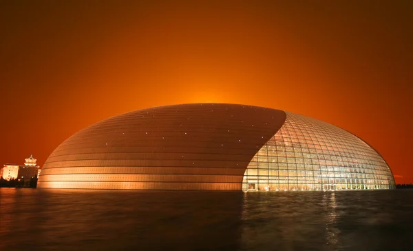 O recém-inaugurado Complexo Nacional de Teatro de Pequim — Fotografia de Stock