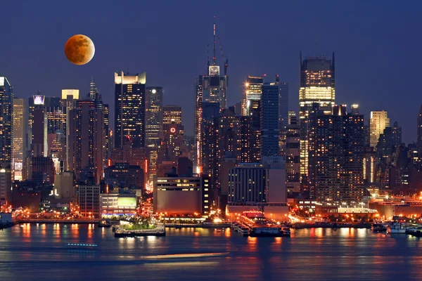 Th skyline van new york — Stockfoto