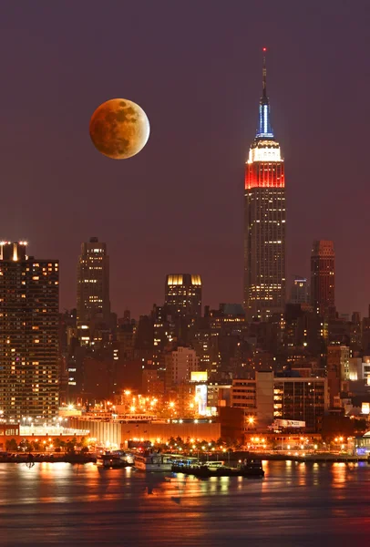 Th Ciudad de Nueva York Skyline — Foto de Stock