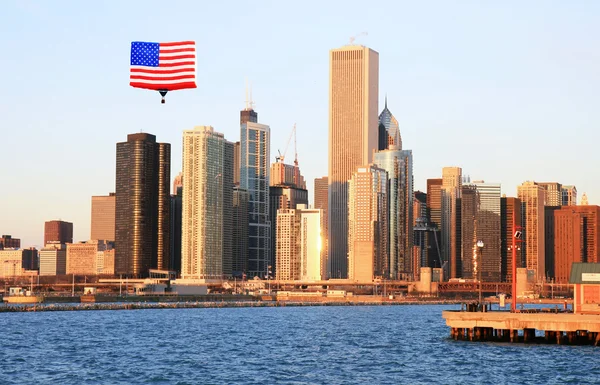 De hoogbouw in chicago — Stockfoto