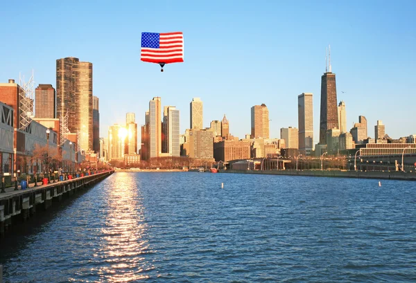 Los edificios altos de Chicago — Foto de Stock