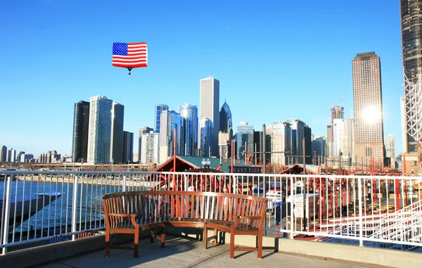 Die hochhäuser in chicago — Stockfoto