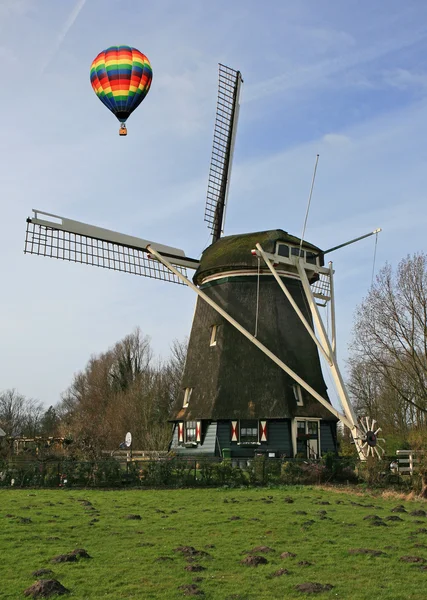 Muzeum wiatrak w Amsterdamie — Zdjęcie stockowe